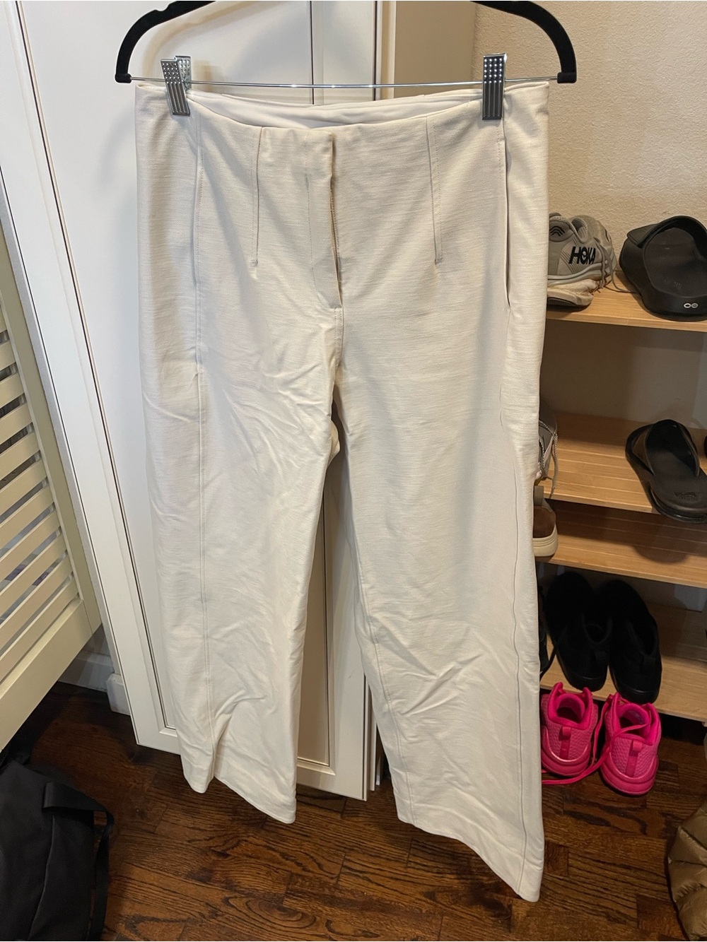 Lululemon Women's Cream Straight-Leg Dress Work Pants